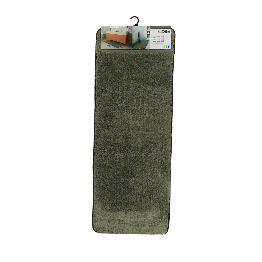 Tendance Tepih za kupatilo od mikrofibera, zelena boja, 45 x 120cm slika 1
