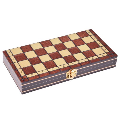 SET 3u1 drvena igra - šah, dame, backgammon, dvosmjerna ploča slika 2