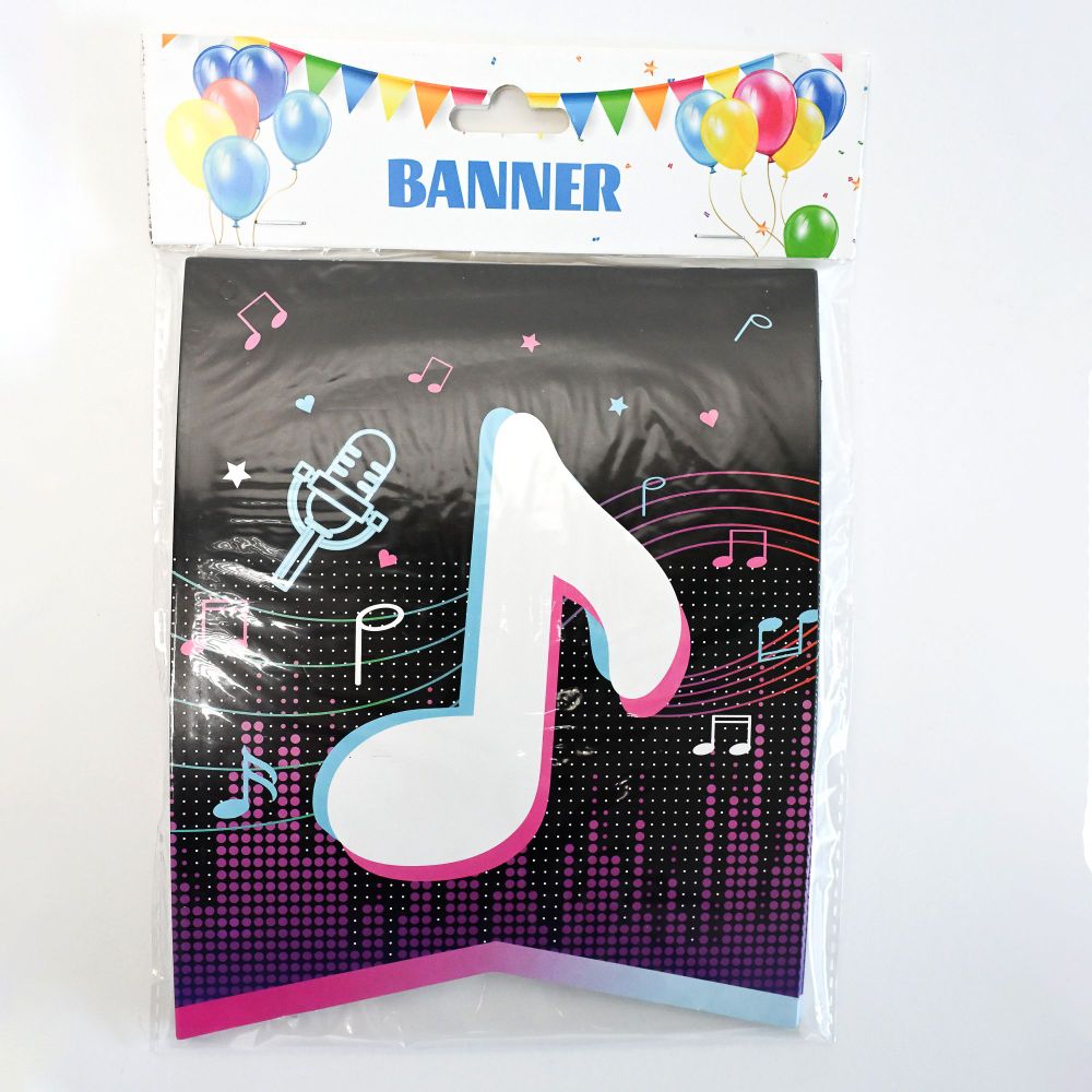 Baner Happy Birthday 2.5m MUSIC slika 1