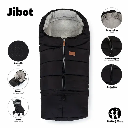 PETITE&MARS Footmuff Jibot 3 u 1 zimska vreća za kolica, Charcoal Grey slika 2