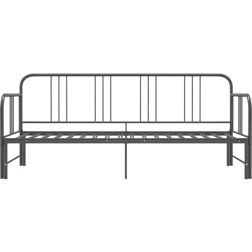 Okvir za krevet na razvlačenje sivi metalni 90 x 200 cm slika 24