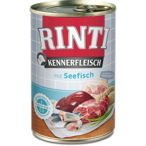 RINTI Kennerfleisch mit Seefisch, hrana za pse s morskom ribom, 400 g slika 1