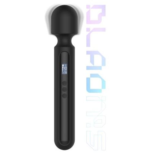 Digitalni Super Wand vibrator BLACQ, crni slika 1