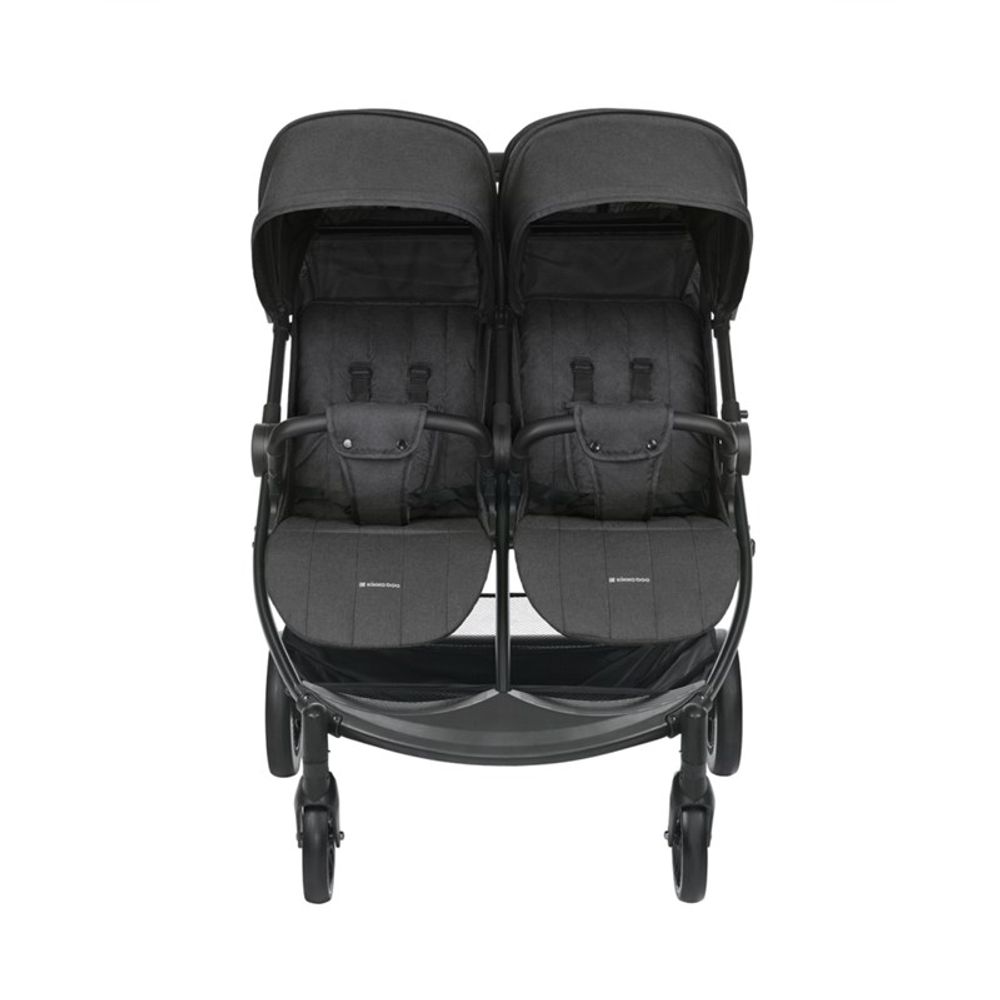 Kikka Boo Kolica za blizance Happy 2, Black slika 4
