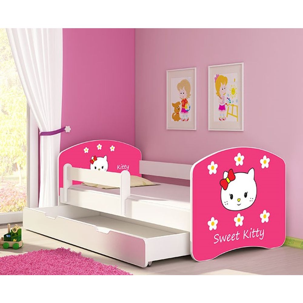 ACMA Dječiji krevet Acma II sa ladicom White - 160x80cm - Dezen 16 slika 1