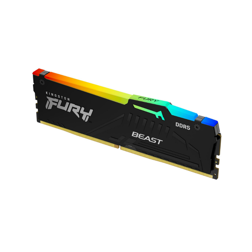 Kingston KF552C40BBA-16 DDR5 16GB 5200MHz [FURY BEAST RGB], Non-ECC UDIMM, CL40 1.25V, 288-Pin 1Rx8, w/RGB Heatsink slika 2