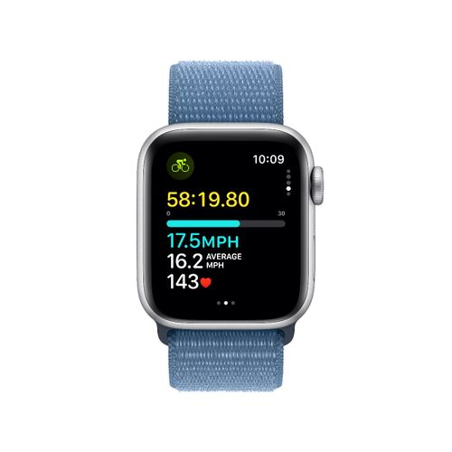 Apple Watch SE 3 GPS (MRE33SE/A) 40mm Silver with Winter Blue Sport Loop pametni sat slika 6