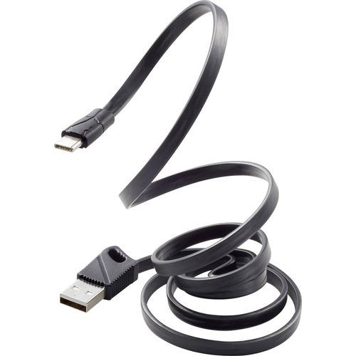Renkforce USB kabel USB 2.0 USB-A utikač, USB-C® utikač 1.00 m crna  RF-3376014 slika 6