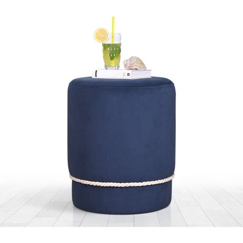 Bozcaada v3 - Blue, White Blue
White Pouffe slika 4