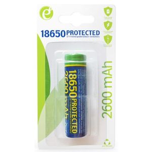 EG-BA-18650/2600 ENERGENIE Lithium-ion 18650 battery, protected, 2600 mAh