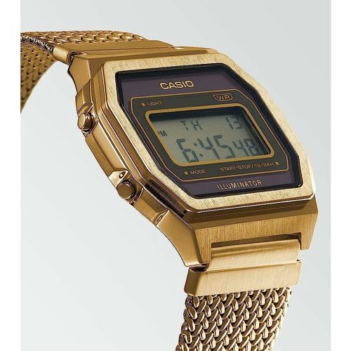 Casio A1000MGA-5EF Muški Sat - Zlato slika 6