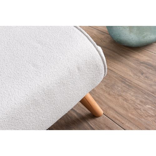 Folde Single - Teddy Fabric - Cream Cream 1-Seat Sofa-Bed slika 6