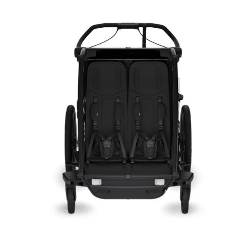 Thule Chariot Sport 2 double multifunkcionalna sportska prikolica za bicikl - 2 djece, crna slika 4