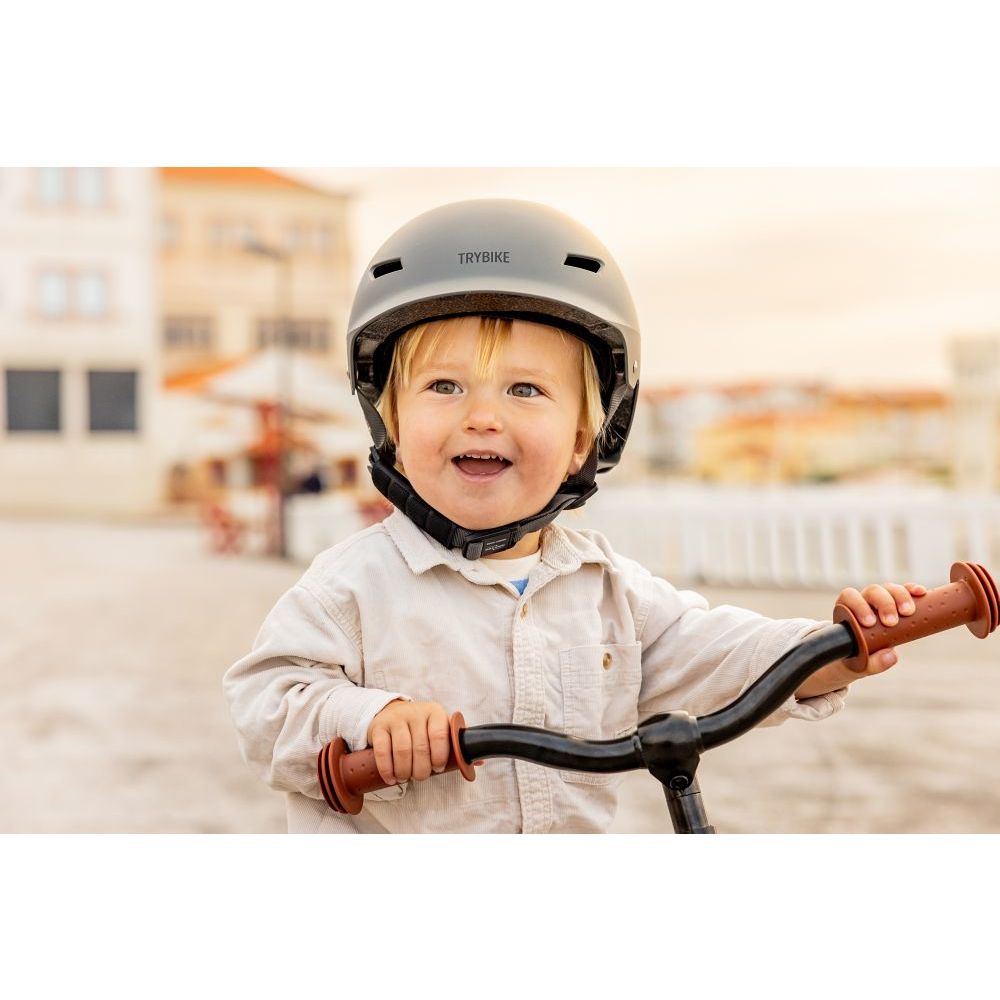 TRYBIKE Kaciga za djecu Ash Grey, S/M (51-56cm)  slika 2