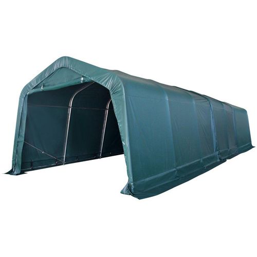 Uklonjivi šator za stoku PVC 550 g/m² 3,3 x 9,6 m tamnozeleni slika 1