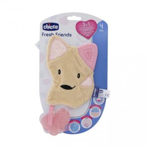 Chicco Glodalica za zube 3U1 Fresh Friends 4m+, Roza