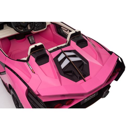 Licencirani auto na akumumulator Lamborghini SIAN 4x100W - dvosjed - rozi slika 11