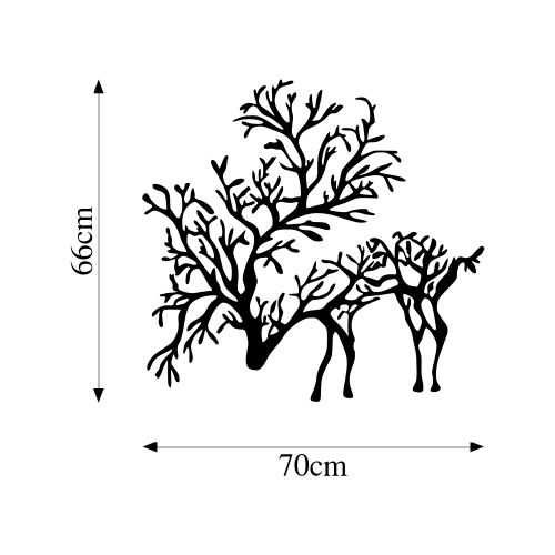 Wallity Metalna zidna dekoracija, Deer 2 slika 5