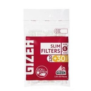 Gizeh slim filteri 6mm pakovanje 150kom