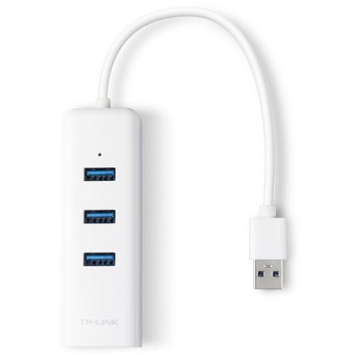 Adapter TP-LINK UE330 USB 3.0 to RJ-45 Gigabit Ethernet Network 1x LAN 3x USB 3.0 Hub slika 3
