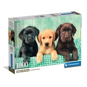 Clementoni CL39946 Puzzle Tri labradora, 1000kom