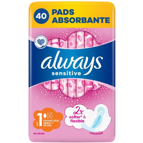 Always ultra sensitive higijenski ulošci normal plus, 40 kom slika 1