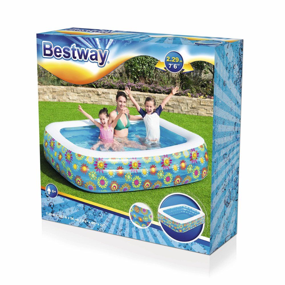 Bestway 54120 bazen na napuhavanje 229x152x56cm cvijeće slika 8