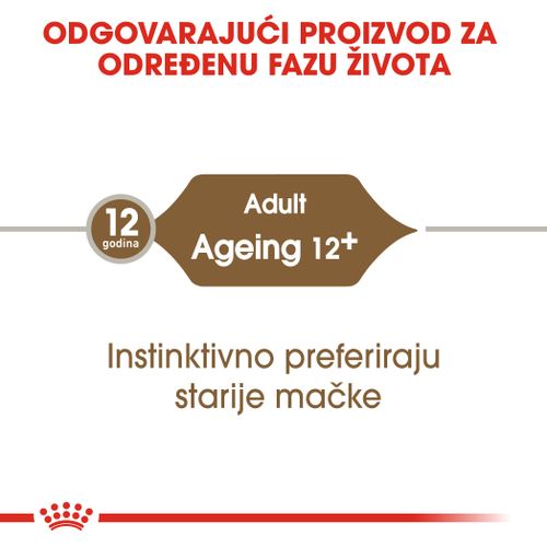 ROYAL CANIN FHN Ageing 12+ Gravy, potpuna hrana u vrećici za  odrasle mačke starije od 12 godina, komadići u umaku, 12x85 g slika 9