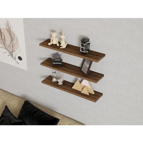 Boss - Walnut Walnut Wall Shelf slika 2