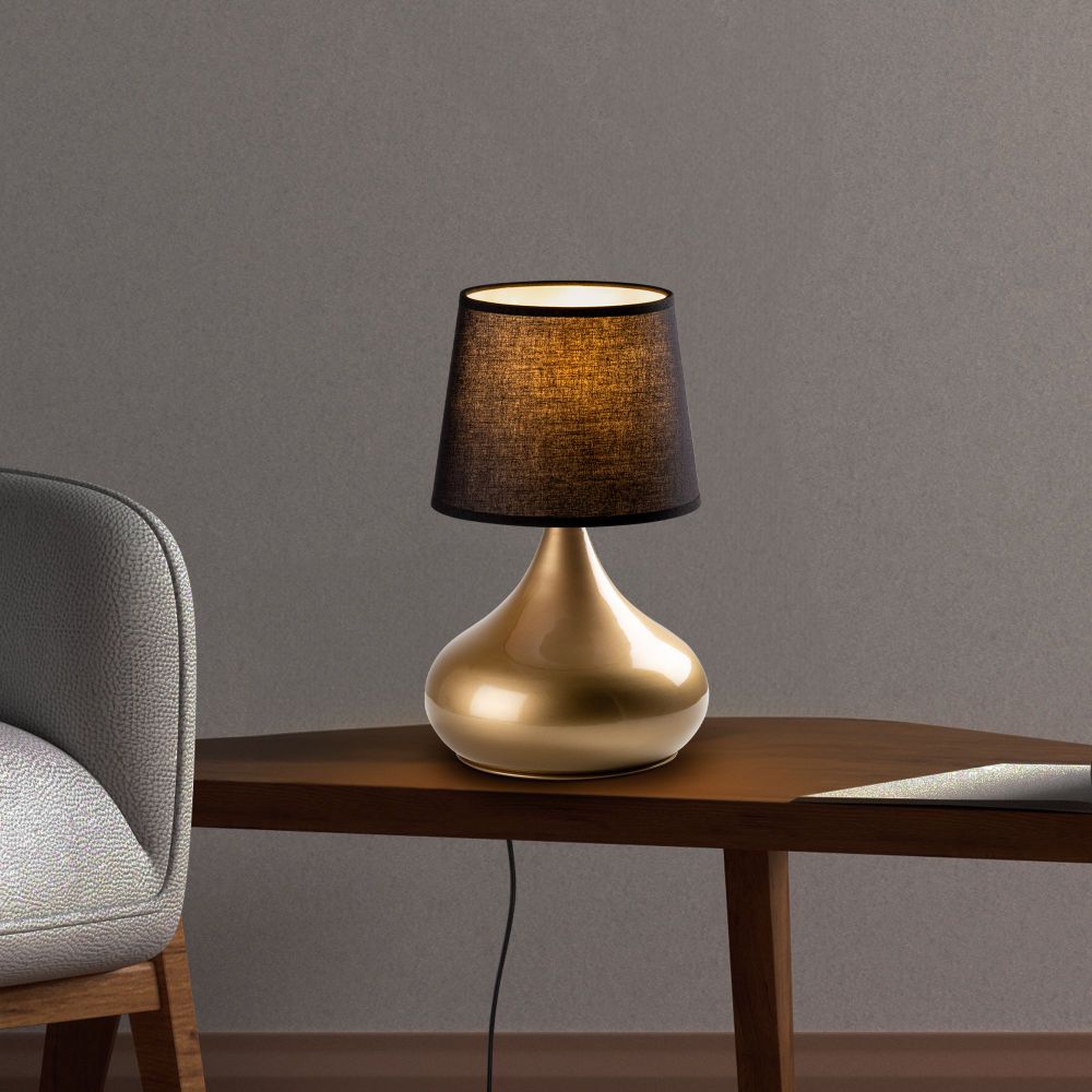 Bulbe - 15464 GoldBlack Stolna Lampa slika 3