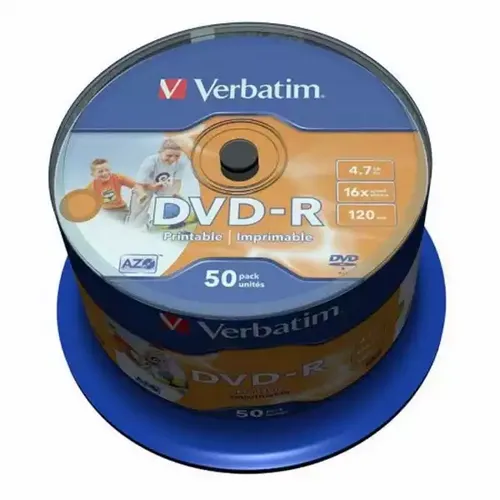 DVD-R Verbatim 16x Printable 1/50 slika 1