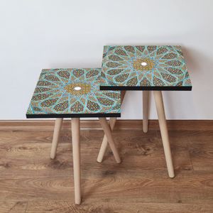 Nesting stolovi 2Shp340 - (2 komada) - boje: višebojni