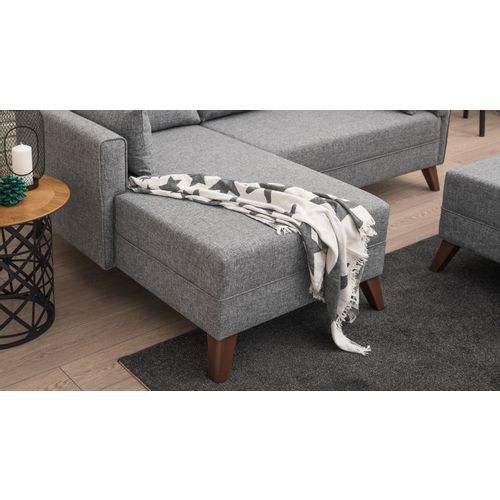 Atelier Del Sofa Bella Corner Sofa Left 2 Grey Corner Sofa-Bed slika 5