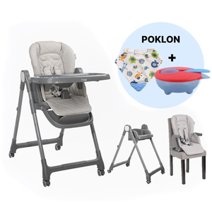 Lorelli Hranilica  Chef 3U1, Beige Leather + POKLON Siperak i zdjelica za bebe