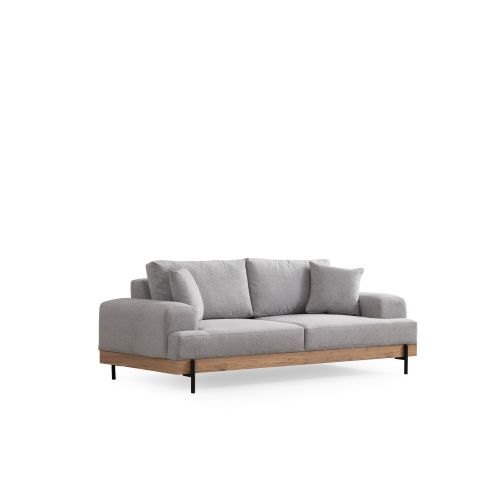 Atelier Del Sofa Trosjed, Eti Oak 3 Seater -Grey slika 9