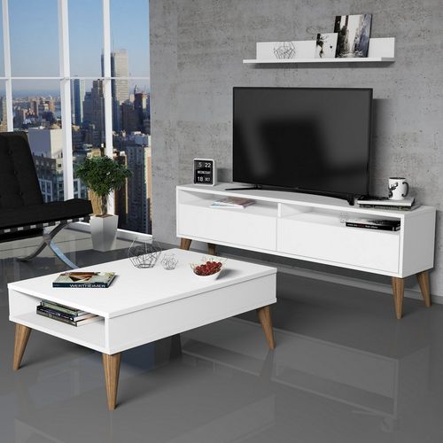 Best - White White Living Room Furniture Set slika 1