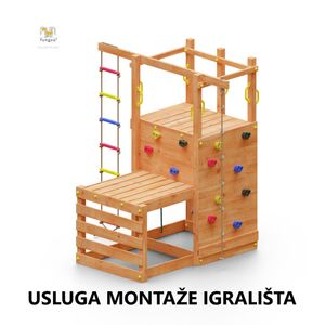 Usluga montaže za drveno dječje igralište CLIMBING STAR 1