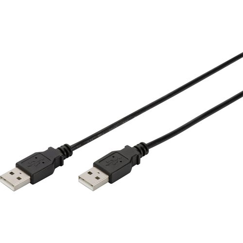 Digitus USB kabel USB 2.0 USB-A utikač, USB-A utikač 1.80 m crna dvostruko zaštićen AK-300101-018-S slika 3