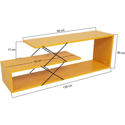 Woody Fashion Stalak za televizor, Žuta boja, Zigzag - Yellow slika 13