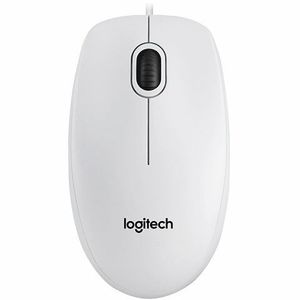 Miš žični Logitech B100 optical USB, bijeli