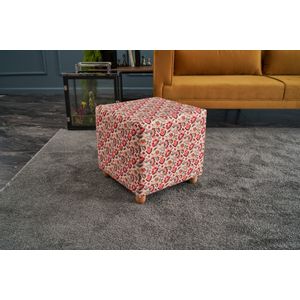 Aria Puf Kare Multicolor Pouffe