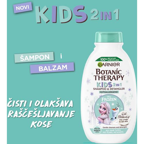 Garnier Botanic Therapy Kids Oat Delicacy 2u1 dečIji šampon i balzam 250ml slika 3