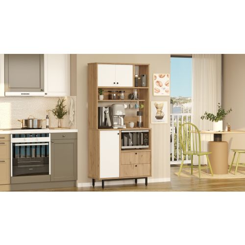 RE4-SW OakWhite Multi Purpose Cabinet slika 3