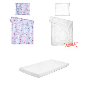 Posteljina set 5 elemenata za krevet 160x80 cm - Uzorak 34