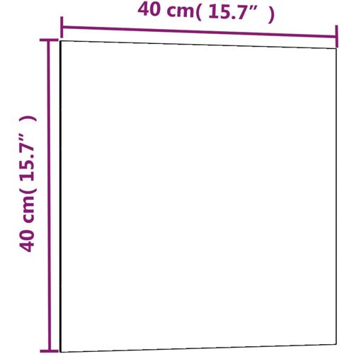 Zidna magnetna ploča od stakla 40 x 40 cm slika 17