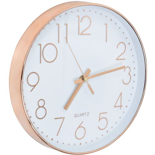 Zidni sat 30 cm ružičasto zlatni slika 9