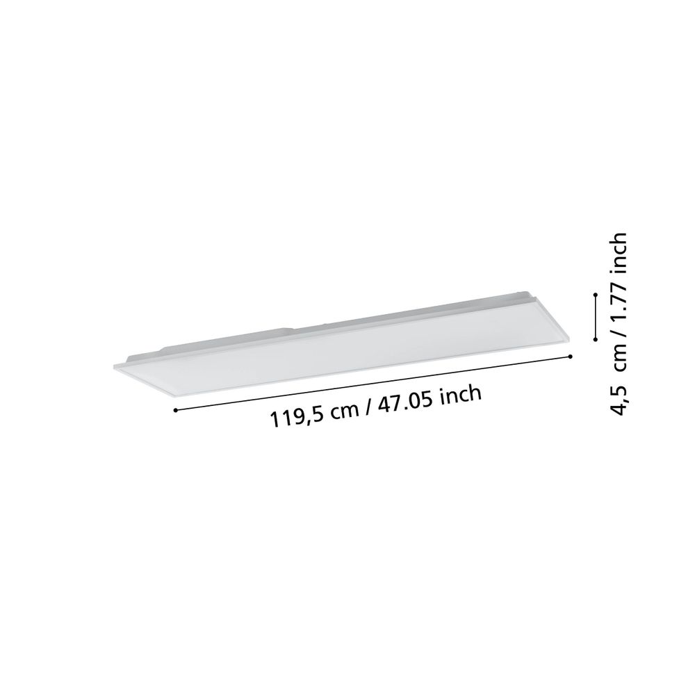 Eglo stropna LED rasvjeta 'HERRORA-Z', 3x10,5W, 1200x300mm, bijela slika 6