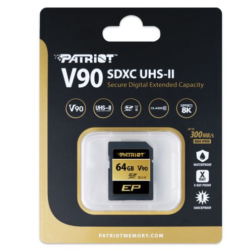 Patriot 64GB SDXC UHS-II Class10, brzina 300/260 MB/s slika 3