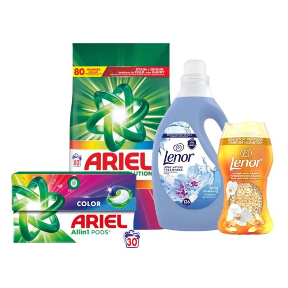 Ariel & Lenor Color Gold Spring set za pranje veša slika 1
