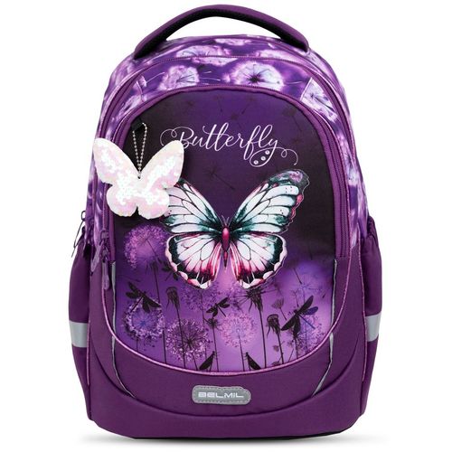 Torba školska Belmil leisure plus Butterfly Purple 338-87/21 slika 1